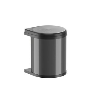 Изображение товара Ведро для мусора Hailo Mono 3515071, 15 л, выдвижное, черное