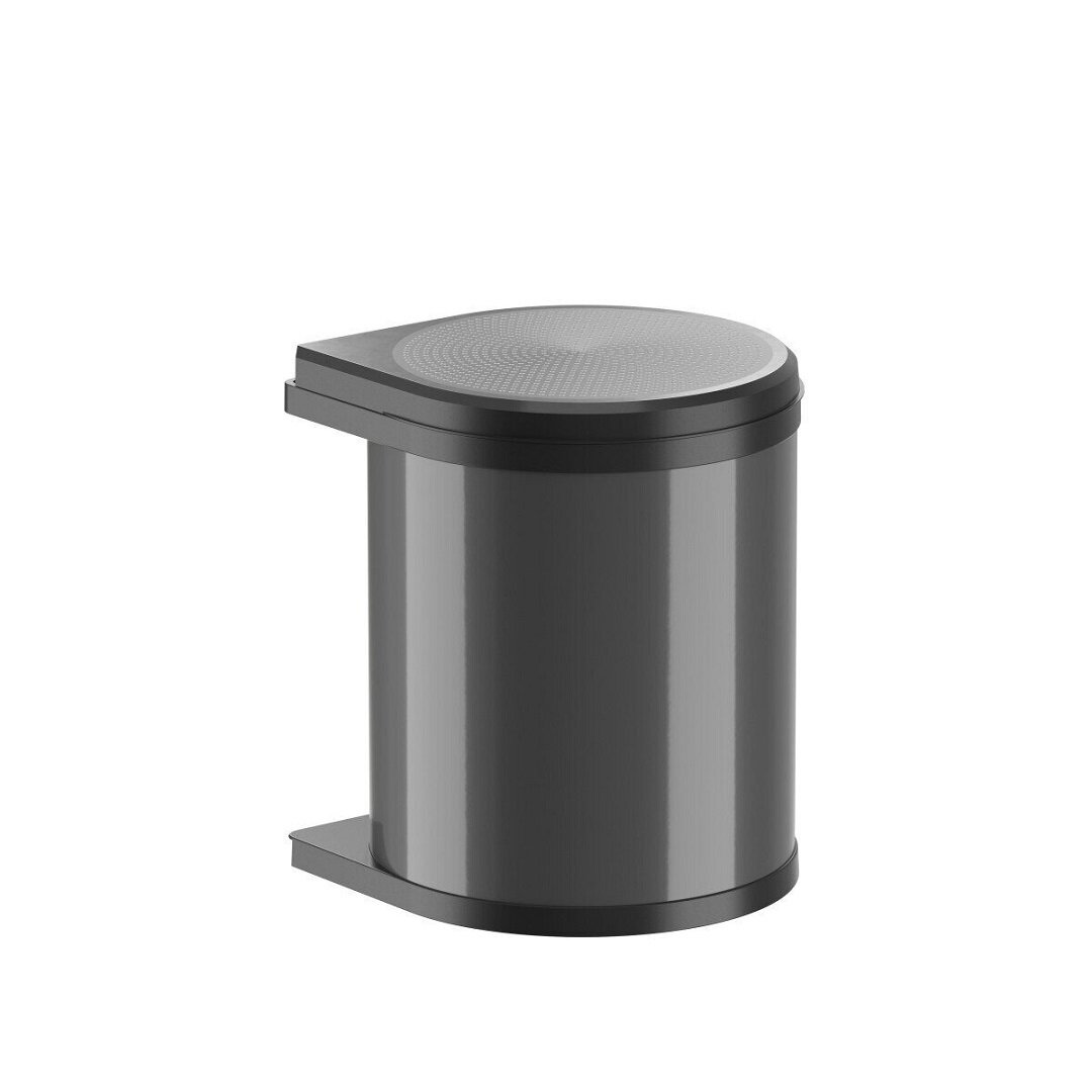 Изображение товара Ведро для мусора Hailo Mono 3515071, 15 л, выдвижное, черное