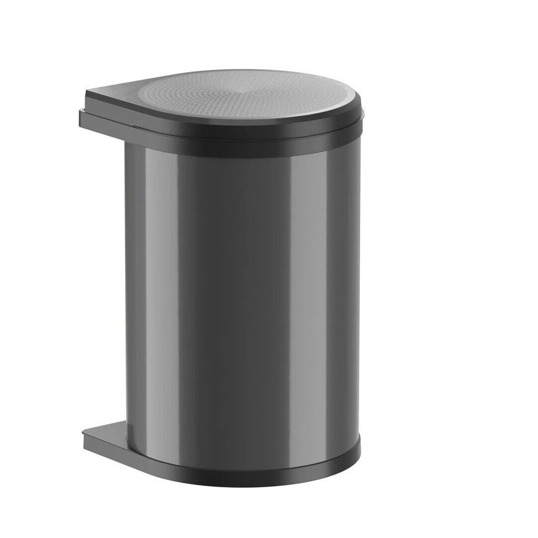 Изображение товара Ведро для мусора Hailo Mono 3520071, 20 л, выдвижное, черное