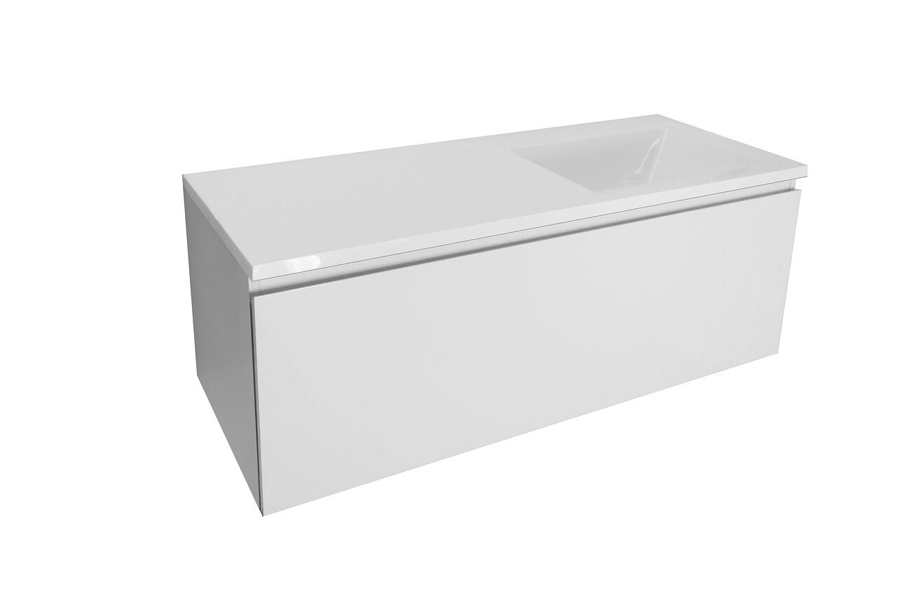 Изображение товара Тумба с раковиной Dallas Luxe 140 см, подвесная, белая, Россия