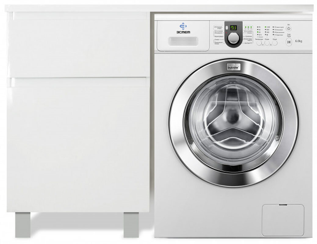 Изображение товара Тумба с раковиной Dallas Luxe 140 см белая напольная для ванной комнаты