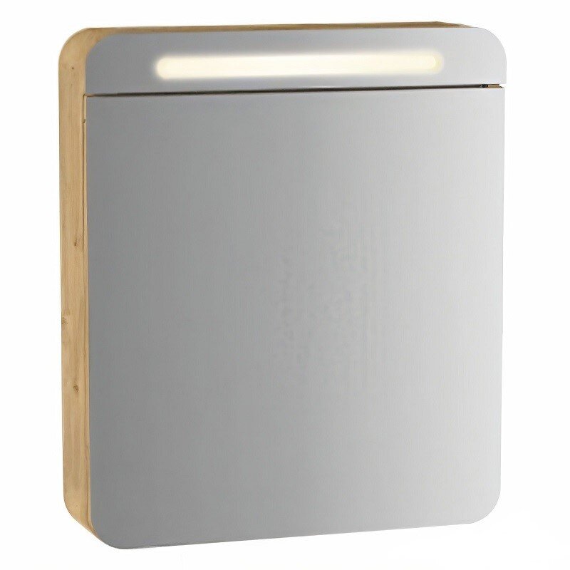 Изображение товара Зеркало-шкаф Vitra Sento 60 см с LED подсветкой, правосторонний дуб