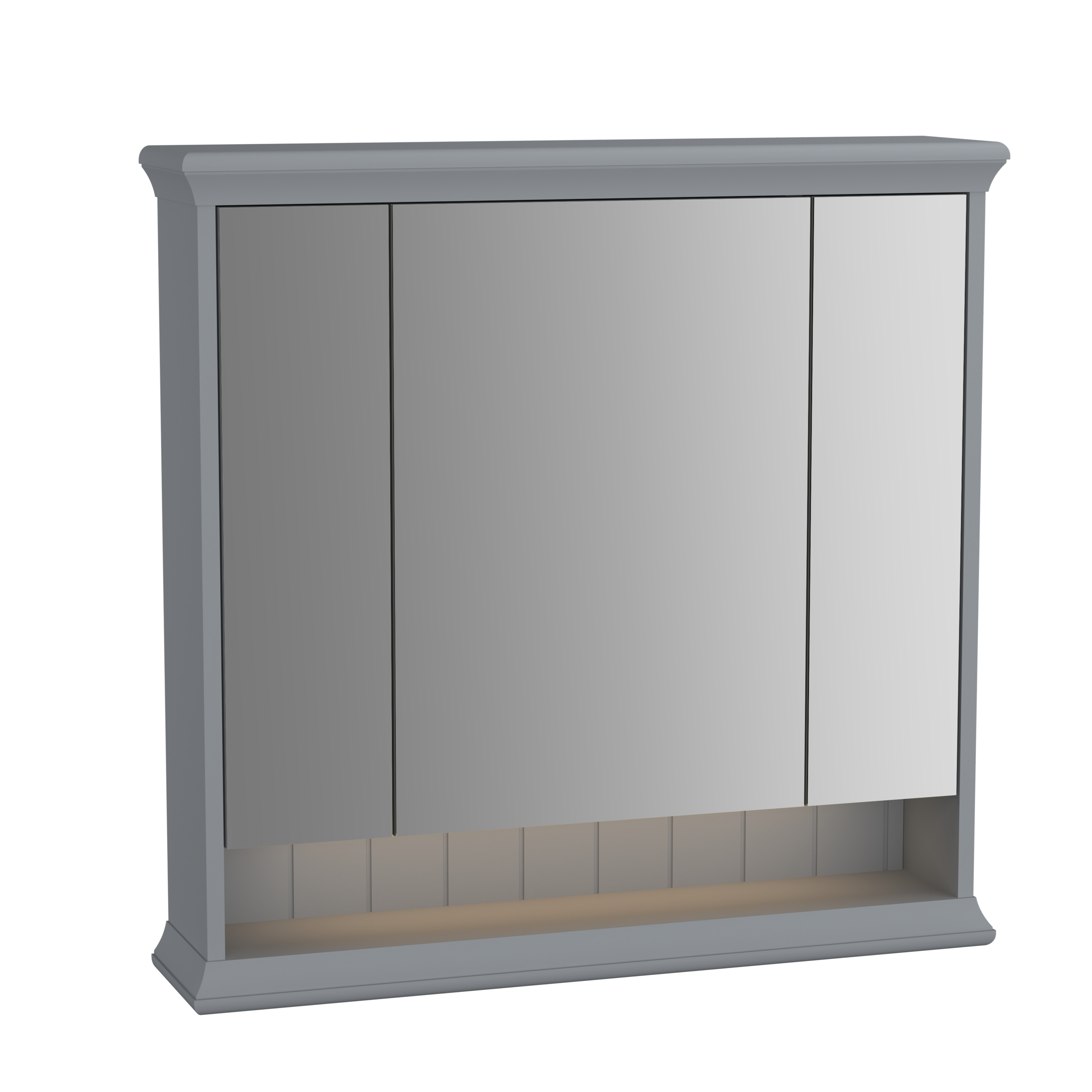 Изображение товара Зеркальный шкаф VitrA 62232 с LED подсветкой, серый матовый, 80 см