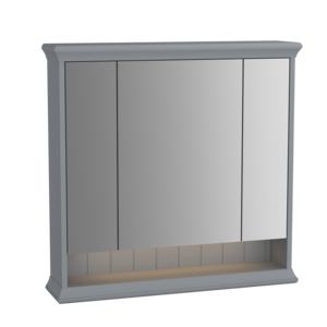 Изображение товара Зеркальный шкаф Vitra Valarte 62232, 80 см, с LED подсветкой, серый матовый