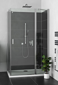Изображение товара Душевой уголок Roth Limaya, 90 х 100 см, одностворчатый, с неподвижным элементом