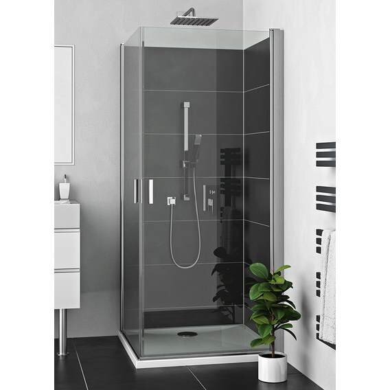 Изображение товара Душевой уголок Roth Limaya 80x80 см с распашными дверями и прозрачным стеклом