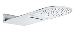 Изображение товара Верхний душ Kludi A-Qa 6488091-00, 25 см нестандартный, плоский 2.5 мм, 2 режима струи, цвет белый