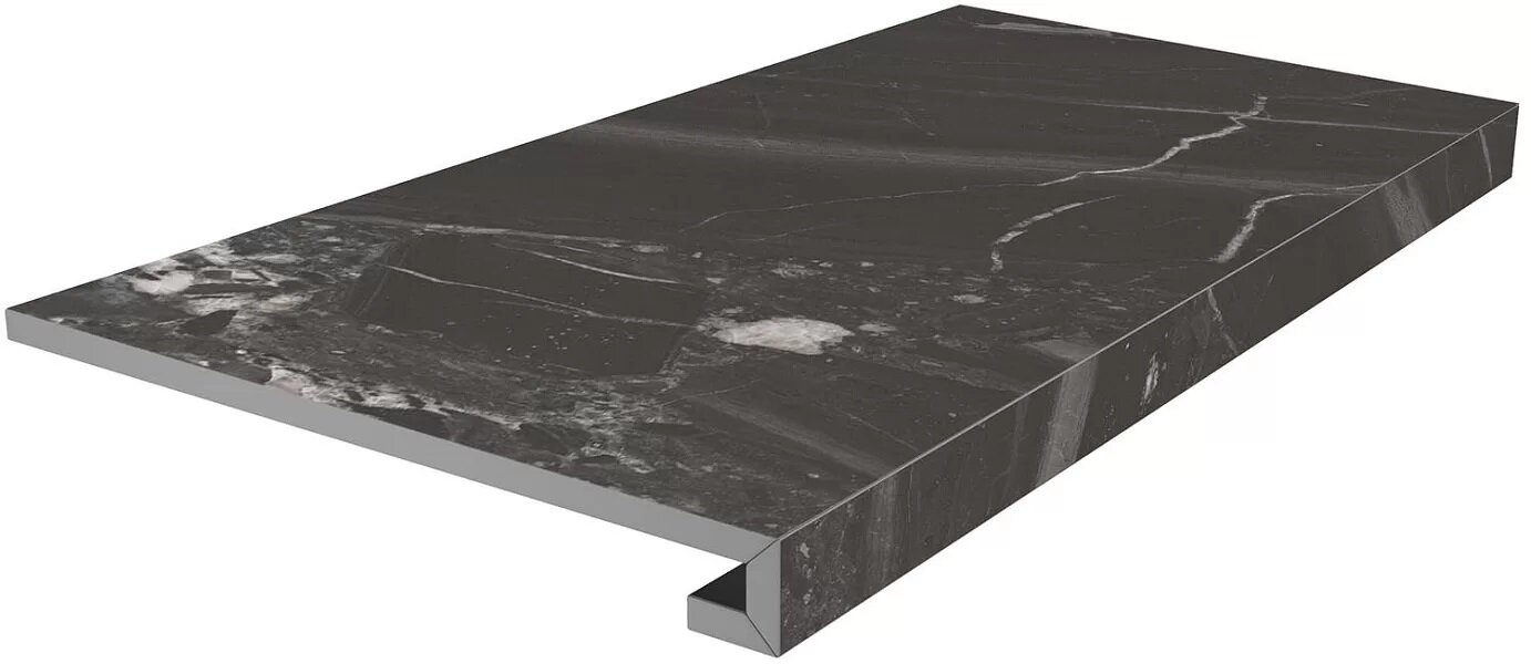 Изображение товара Ступень, керамогранит Kerama Marazzi Риальто SG850790RGCF, 33 x 80 см, чёрный Изображение товара Ступень, керамогранит Kerama Marazzi Риальто SG850790RGCF, 33 x 80 см, чёрный