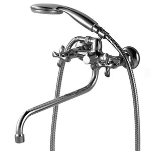 Изображение товара Смеситель для ванны и душа Lemark Flora LM0151C с душевым гарнитуром хром