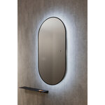 Зеркало Jorno Болонья BlgBl.02.550x1050/W/JR, 55 x 105 см, с LED-подсветкой, инфракрасный выключатель, диммер, цвет рамы черный - фото 1 Зеркало Jorno Болонья BlgBl.02.550x1050/W/JR, 55 x 105 см, с LED-подсветкой, инфракрасный выключатель, диммер, цвет рамы черный - фото 1