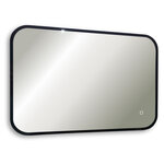 Зеркало Jorno Гроссето Grs.02.550x800/W/JR, 80 x 55 см, с LED-подсветкой, сенсорный выключатель, диммер, цвет рамы черный - фото 1 Зеркало Jorno Гроссето Grs.02.550x800/W/JR, 80 x 55 см, с LED-подсветкой, сенсорный выключатель, диммер, цвет рамы черный - фото 1