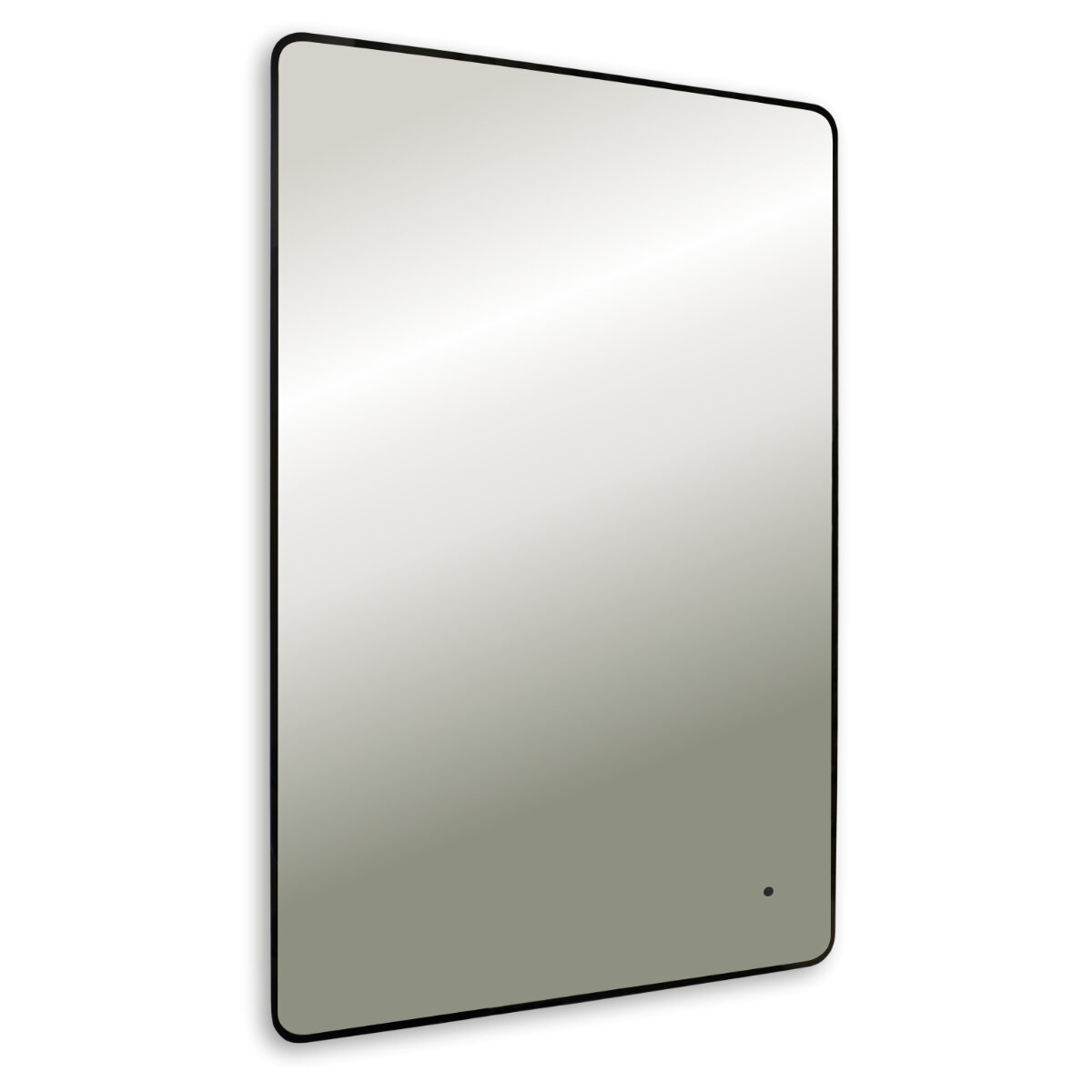 Изображение товара Зеркало Jorno Гроссето GrsBl.02.120x800/W/JR, 80 x 120 см, с LED-подсветкой, инфракрасный выключатель, диммер, цвет рамы черный