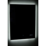 Зеркало Jorno Квардро Kvdr.02.60/W/RL, 60 x 80 см, с LED-подсветкой, инфракрасный выключатель, часы, цвет белый - фото 1 Зеркало Jorno Квардро Kvdr.02.60/W/RL, 60 x 80 см, с LED-подсветкой, инфракрасный выключатель, часы, цвет белый - фото 1