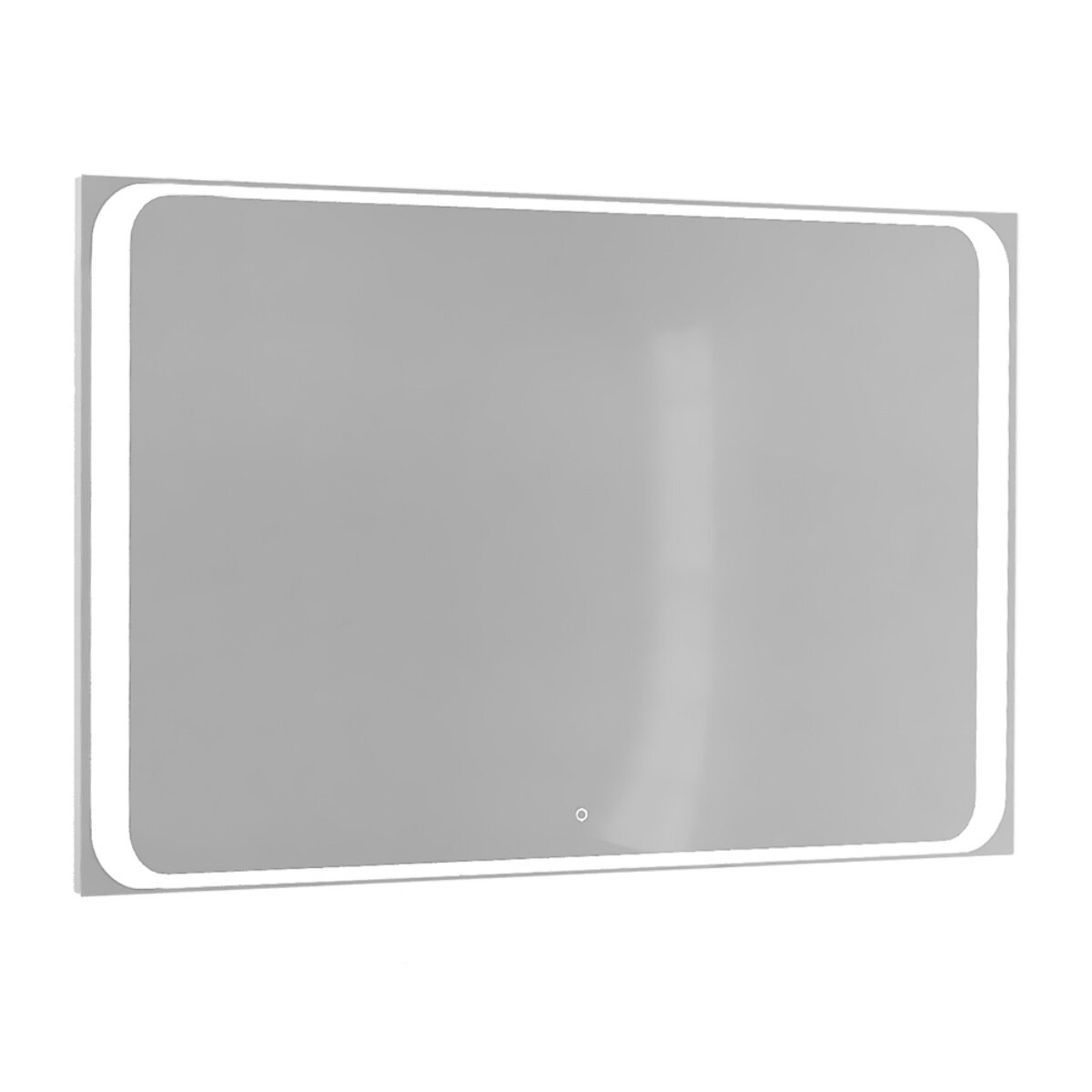 Изображение товара Зеркало Jorno Модуль Mоl.02.120/W, 120 x 80 см, с LED-подсветкой, сенсорный выключатель, цвет белый Изображение товара Зеркало Jorno Модуль Mоl.02.120/W, 120 x 80 см, с LED-подсветкой, сенсорный выключатель, цвет белый