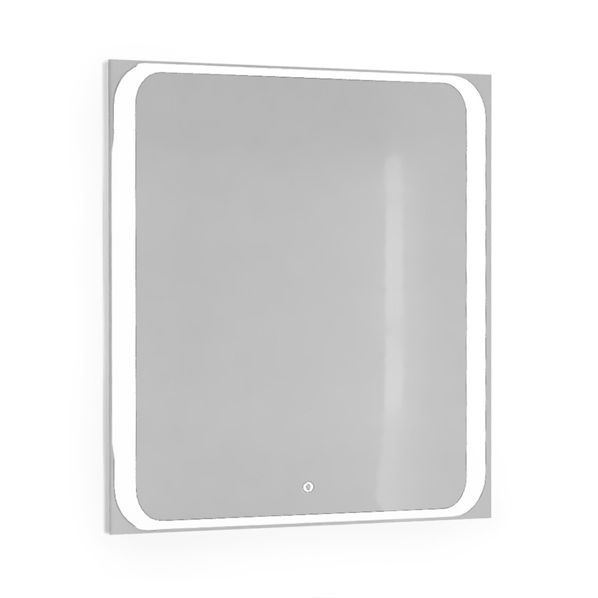Изображение товара Зеркало Jorno Модуль Mоl.02.77/W, 77 см, с LED-подсветкой, сенсорный выключатель, цвет белый
