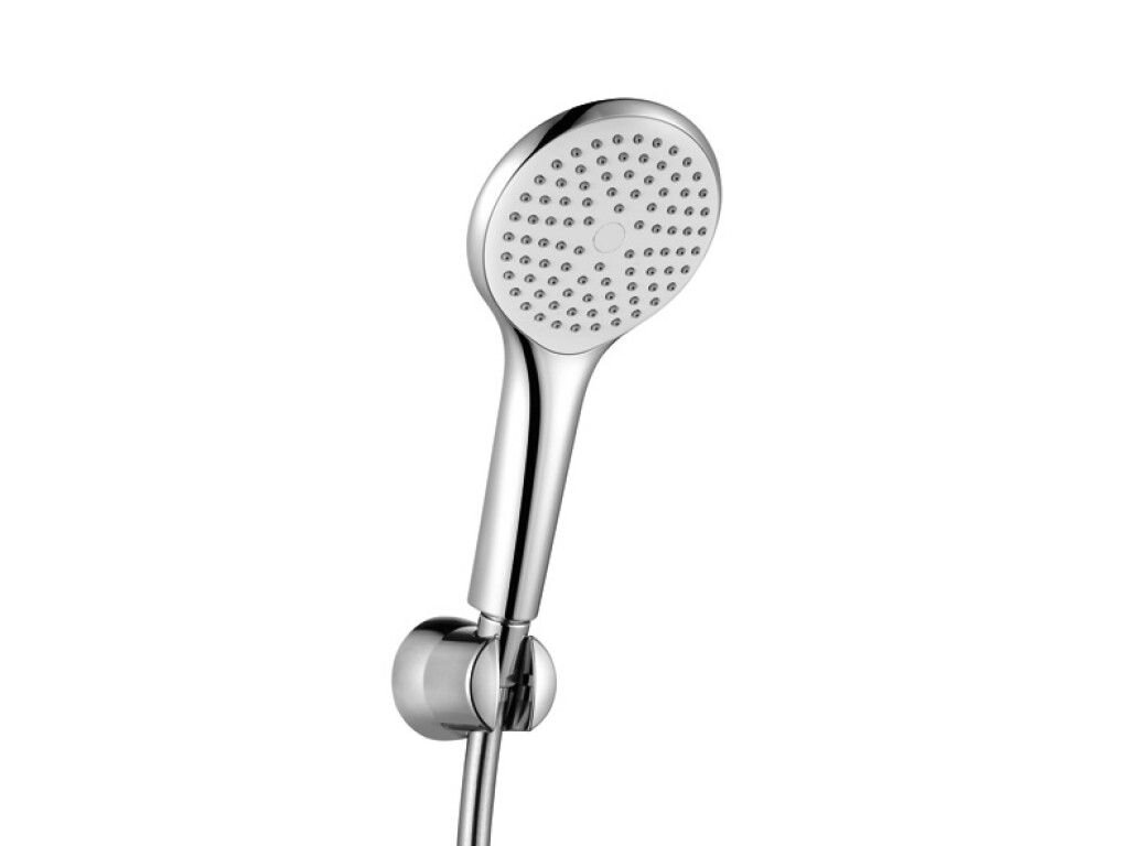 Изображение товара Душевой гарнитур Kludi Freshline 1S 6785005-00 для ванны, держатель круглый, цвет хром, 1 режим струи Изображение товара Душевой гарнитур Kludi Freshline 1S 6785005-00 для ванны, держатель круглый, цвет хром, 1 режим струи