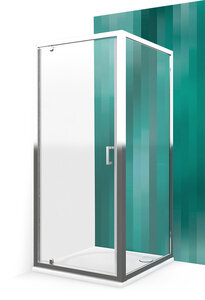 Изображение товара Душевой уголок Roth Lega Line 80x100 см с распашными дверями и прозрачным стеклом