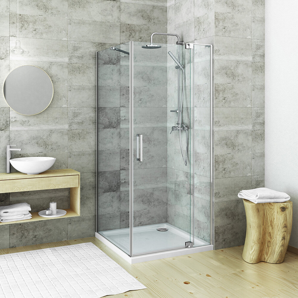 Изображение товара Душевой уголок Roth Elegant Neo 90x100см прозрачное стекло хром профиль