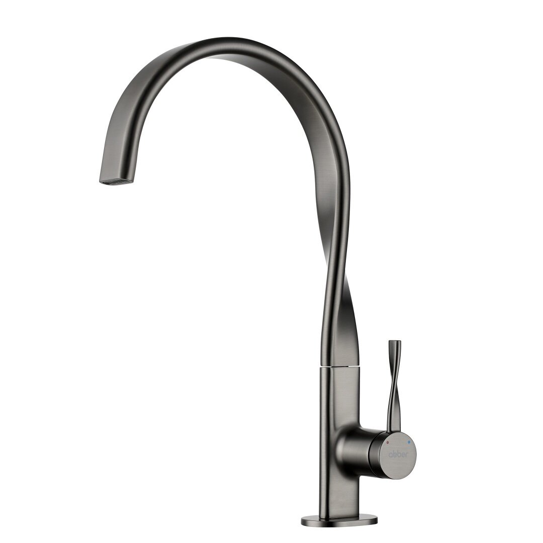 Изображение товара Смеситель для кухонной мойки Abber Tanz AF8C14GM, оружейная сталь Изображение товара Смеситель для кухонной мойки Abber Tanz AF8C14GM, оружейная сталь