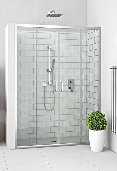 Изображение товара Душевой уголок Roth Lega Line 110x80 см с раздвижными дверями и стеклом