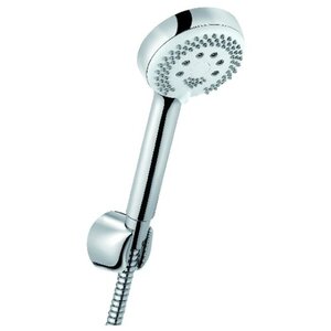 Изображение товара Душевой гарнитур Kludi Logo 3S 6803005-00 для ванны, держатель круглый, цвет хром, 3 режима струи