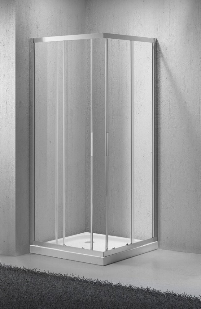 Изображение товара Душевой уголок BelBagno SELA-A-2-95-Ch-Cr, 95 х 95 х 190 см, стекло шиншилла, профиль хром Изображение товара Душевой уголок BelBagno SELA-A-2-95-Ch-Cr, 95 х 95 х 190 см, стекло шиншилла, профиль хром