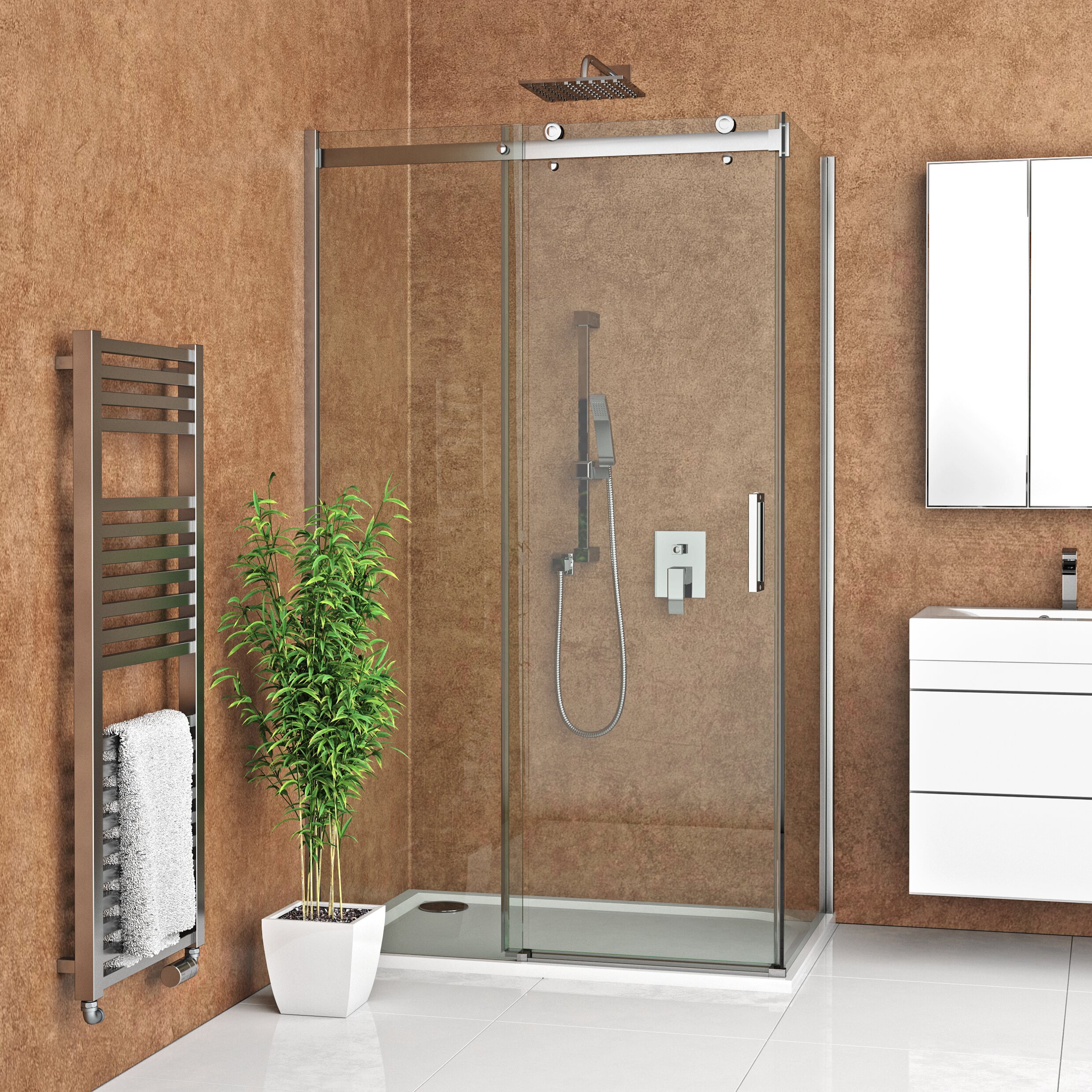 Изображение товара Душевой уголок Roth Ambient Line 140x80 см, прозрачное стекло, раздвижные двери Изображение товара Душевой уголок Roth Ambient Line 140x80 см, прозрачное стекло, раздвижные двери