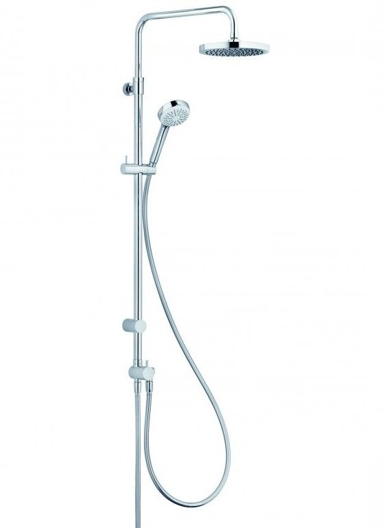 Изображение товара Душевая система Kludi Logo Dual Shower System 6809305-00 без смесителя, ручная лейка 1S, 1 режим струи Изображение товара Душевая система Kludi Logo Dual Shower System 6809305-00 без смесителя, ручная лейка 1S, 1 режим струи