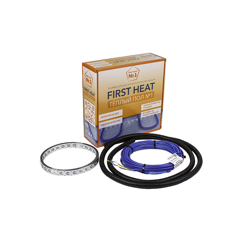Изображение товара Теплый пол First Heat СТСП-10,0-160 для обогрева поверхностей 1 кв.м., мощность 160 Вт, Россия