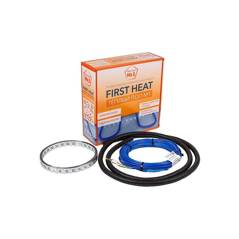 Изображение товара Теплый пол СТСП-20,3-320 First Heat – площадь 2 м2, 320 Вт, 20,3 м кабеля Изображение товара Теплый пол СТСП-20,3-320 First Heat – площадь 2 м2, 320 Вт, 20,3 м кабеля