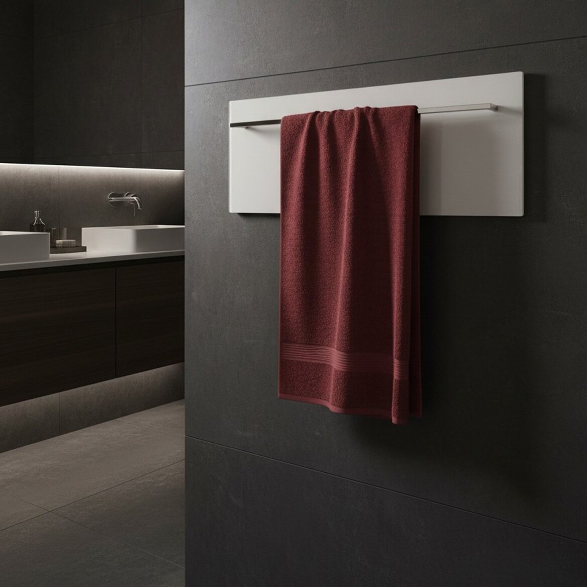 Изображение товара Полотенцесушитель электрический Lagusto Eco PG1-280680-W-SST-576, акриловый камень, ширина 70 см, высота 30 см, цвет белый Изображение товара Полотенцесушитель электрический Lagusto Eco PG1-280680-W-SST-576, акриловый камень, ширина 70 см, высота 30 см, цвет белый