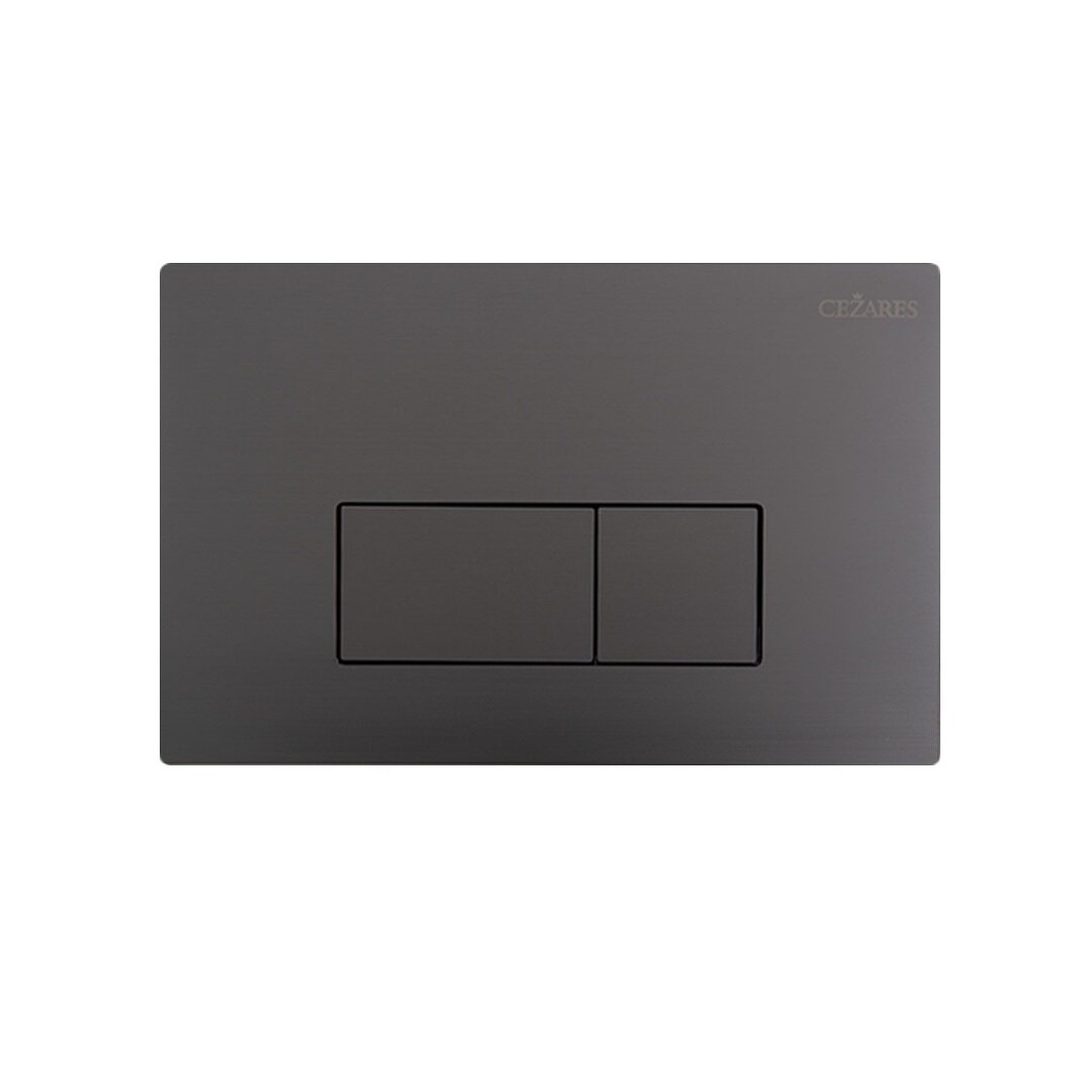 Изображение товара Клавиша смыва Cezares Движение/Slider CZR-510QV-GM, механическая, цвет оружейная сталь