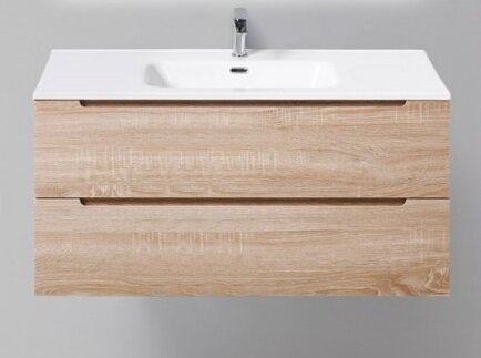 Изображение товара Тумба под раковину BelBagno Etna ETNA-1000-2C-SO-WO-P 100 см подвесная белый дуб