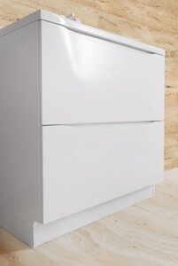 Изображение товара Тумба под раковину BelBagno Marino MARINO-600-2C-PIA-BL-P, 60 х 45 х 80 см, Bianco Lucido - белый глянец