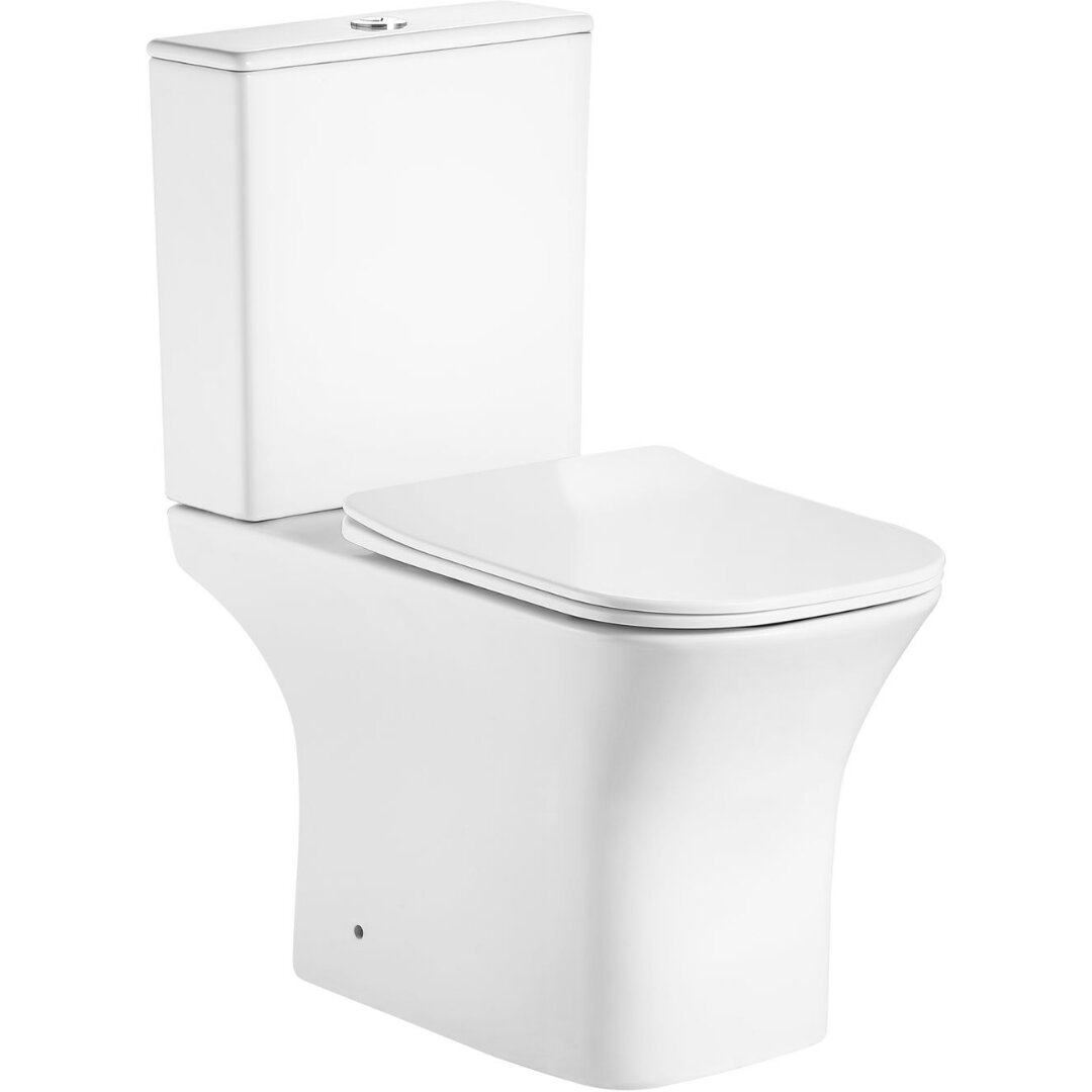 Изображение товара Унитаз-компакт Aquanet Контур 3.0 C1/Контур 3.0 C2, безободковый, смыв Торнадо, крышка микролифт, цвет белый