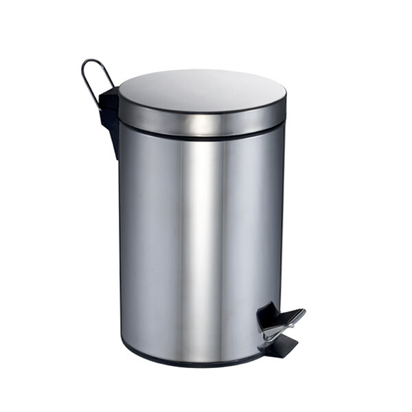 Изображение товара Корзина для мусора MERIDA Classic KIM411 с педалью 20 л нержавеющая сталь матовая