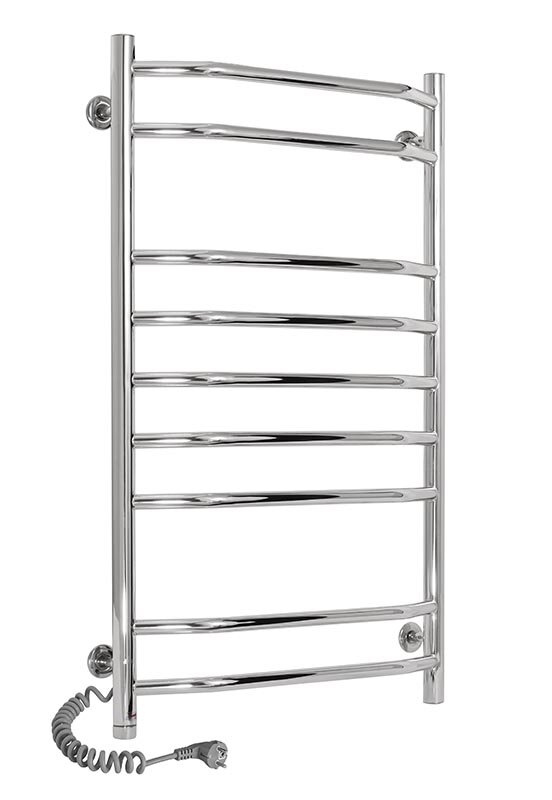 Изображение товара Электрический полотенцесушитель Laris Виктория П9 90 см хром горячая вода отопление