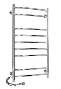 Изображение товара Электрический полотенцесушитель Laris Виктория П9 90 см хром горячая вода отопление