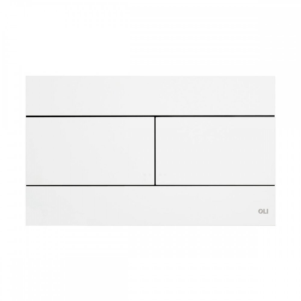 Изображение товара Клавиша OLI Slim 659041 белый для унитаза механическая двухрежимная