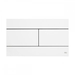 Изображение товара Клавиша OLI Slim 659041 белый для унитаза механическая двухрежимная