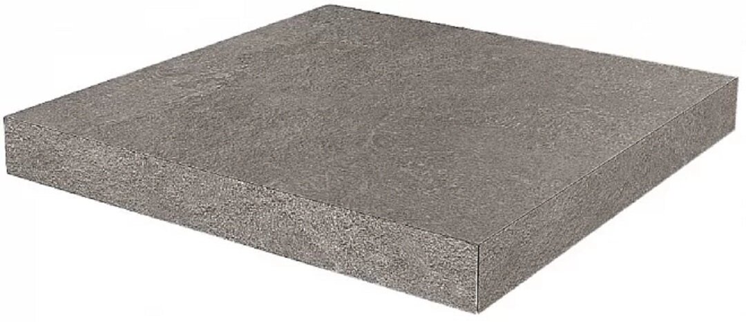 Изображение товара Ступень угловая, керамогранит Kerama Marazzi Про Стоун DD600520R/GCA, 33 x 33 см, тёмно-серый