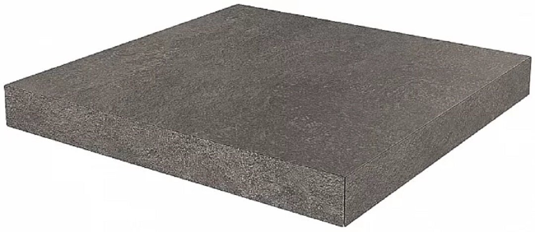 Изображение товара Ступень угловая, керамогранит Kerama Marazzi Про Стоун DD600620R/GCA, 33 x 33 см, антрацит Изображение товара Ступень угловая, керамогранит Kerama Marazzi Про Стоун DD600620R/GCA, 33 x 33 см, антрацит