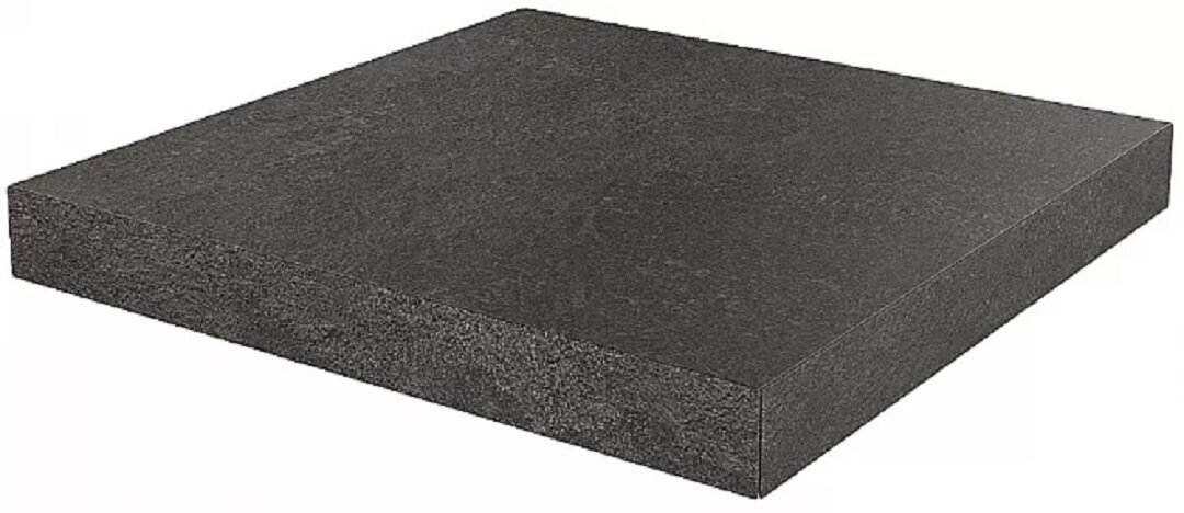Изображение товара Ступень угловая, керамогранит Kerama Marazzi Про Стоун DD600720R/GCA, 33 x 33 см, чёрный Изображение товара Ступень угловая, керамогранит Kerama Marazzi Про Стоун DD600720R/GCA, 33 x 33 см, чёрный
