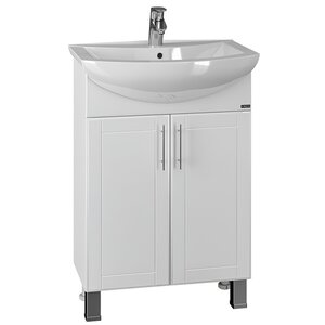 Изображение товара Тумба под раковину Санта Дублин 223006, 60 см, белая напольная