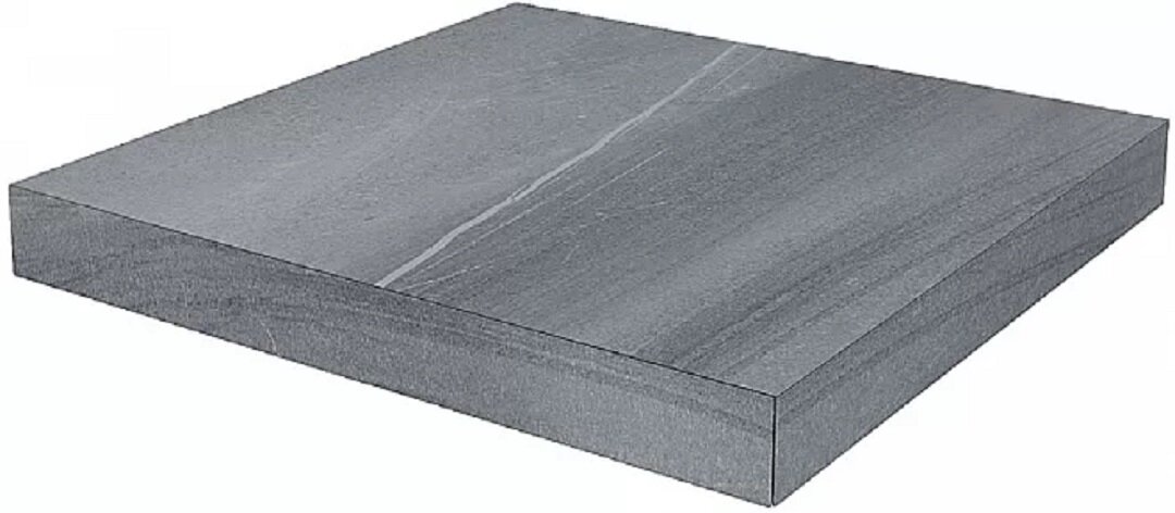 Изображение товара Ступень угловая, керамогранит Kerama Marazzi Роверелла DL500520R/GCS, 33 x 33 см, левая, серый