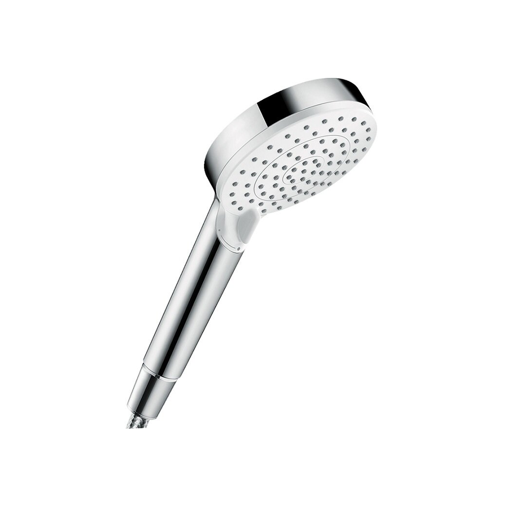 Изображение товара Душевая лейка Hansgrohe Crometta Vario 26332400, EcoSmart, 2 режима, белый/хром Изображение товара Душевая лейка Hansgrohe Crometta Vario 26332400, EcoSmart, 2 режима, белый/хром