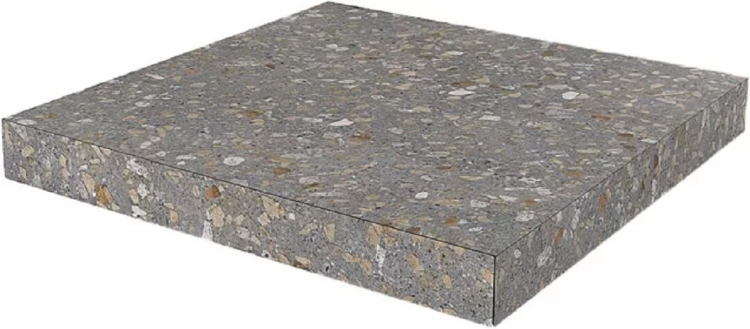 Изображение товара Ступень угловая, керамогранит Kerama Marazzi Терраццо SG632220R/GCA, 33 x 33 см, коричневый Изображение товара Ступень угловая, керамогранит Kerama Marazzi Терраццо SG632220R/GCA, 33 x 33 см, коричневый