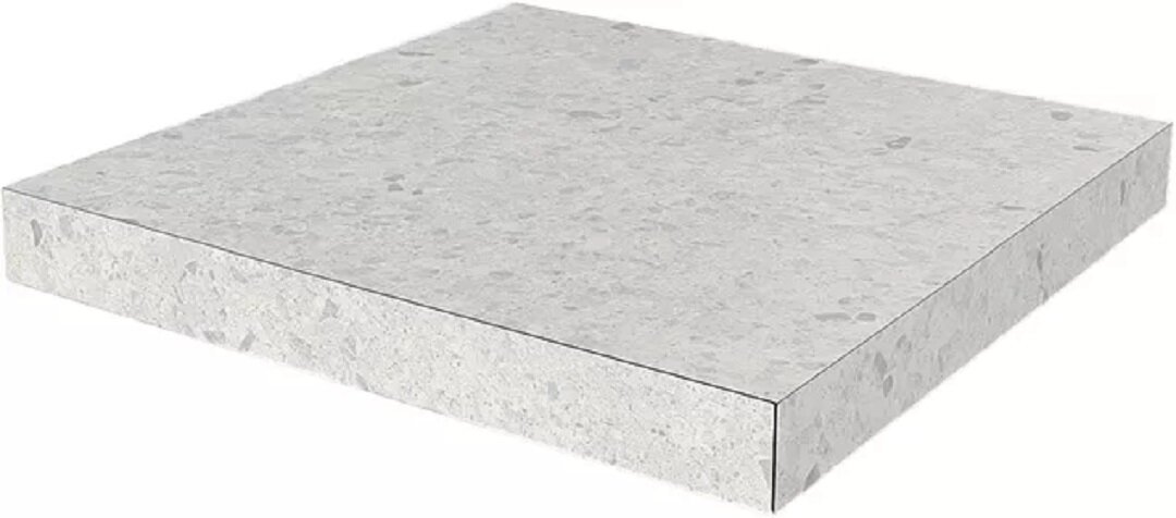 Изображение товара Ступень угловая, керамогранит Kerama Marazzi Терраццо SG632420R/GCA, 33 x 33 см, светло-серый