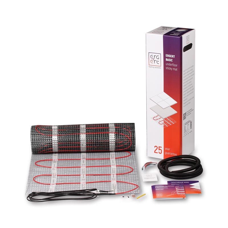 Изображение товара Теплый пол Ergert Basic 150 - 9 м2, 1350 Вт, маты в плиточном клее
