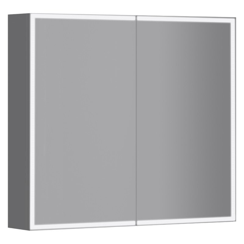 Изображение товара Зеркальный шкаф Jacob Delafon Parallel EB2292-NF, 80 см, LED подсветка, инфракрасный выключатель, цвет белый